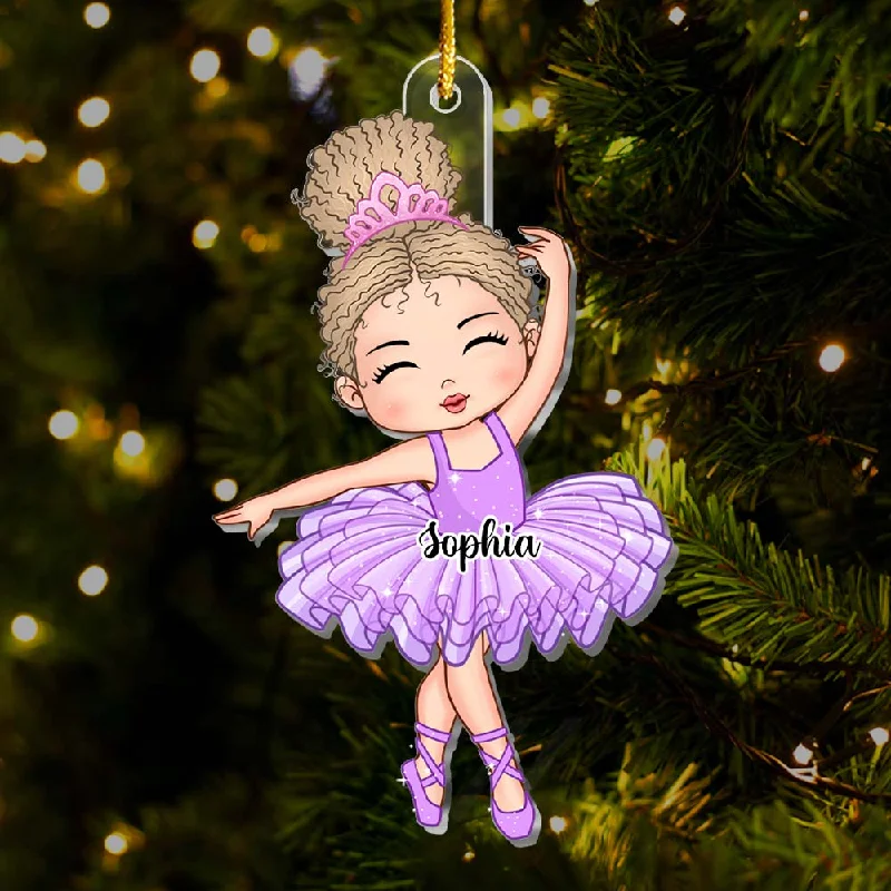 Personalized Gift For Granddaughter Loves Ballet Ornament 29845