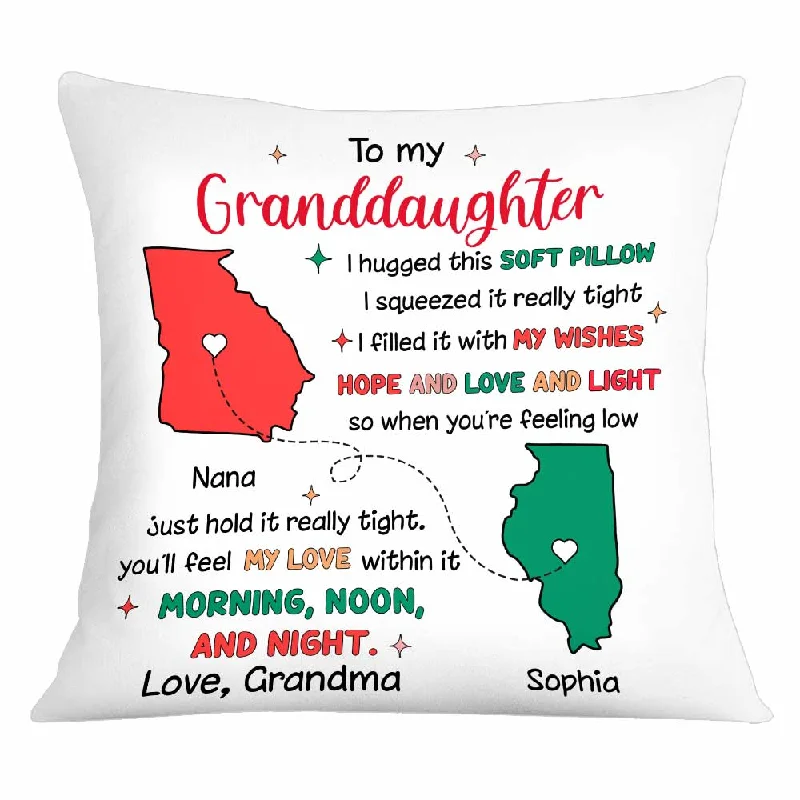 Personalized Long Distance Drawing Hug This Christmas Pillow OB73 23O34