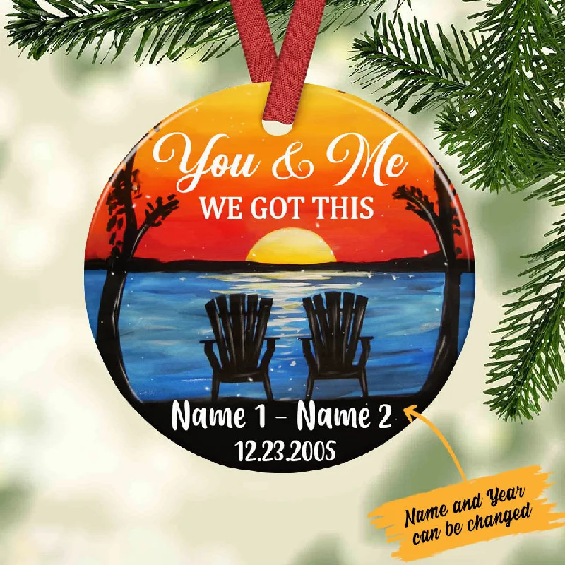 Personalized Love Couple Lake We Got This  Ornament OB141 87O60