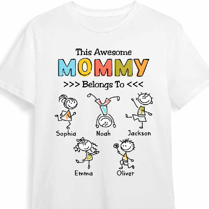 Personalized Mom Drawing T Shirt AP133 30O47