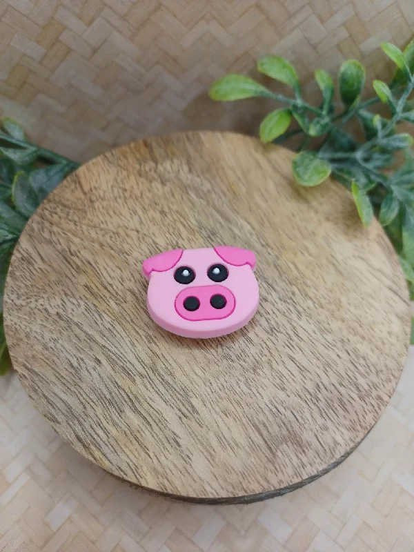 Christmas Cozy Candles Pig Shoe Charm Accessory