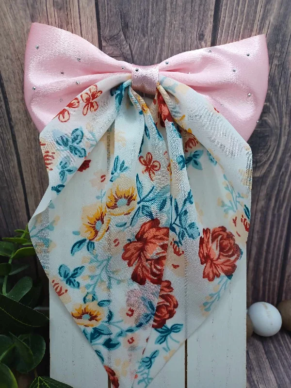 Christmas Magical Night Pink & White Floral Hair Accessory