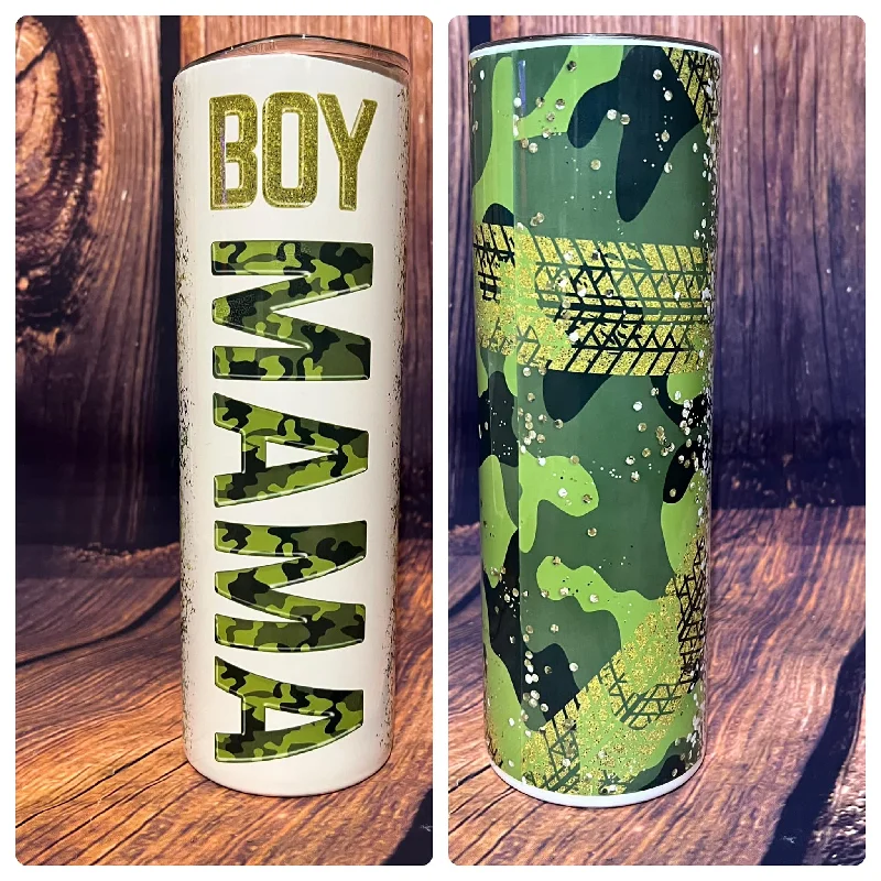 PRE ORDER - Camo Boy Mama Tumbler 20 oz