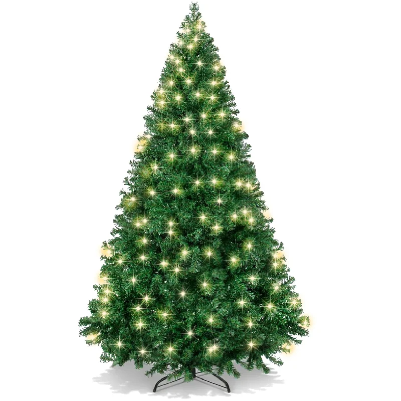 Christmas Homemade Treats Premium Artificial Pre-Lit Pine Christmas Tree w/ 1,000 Tips, 250 Lights