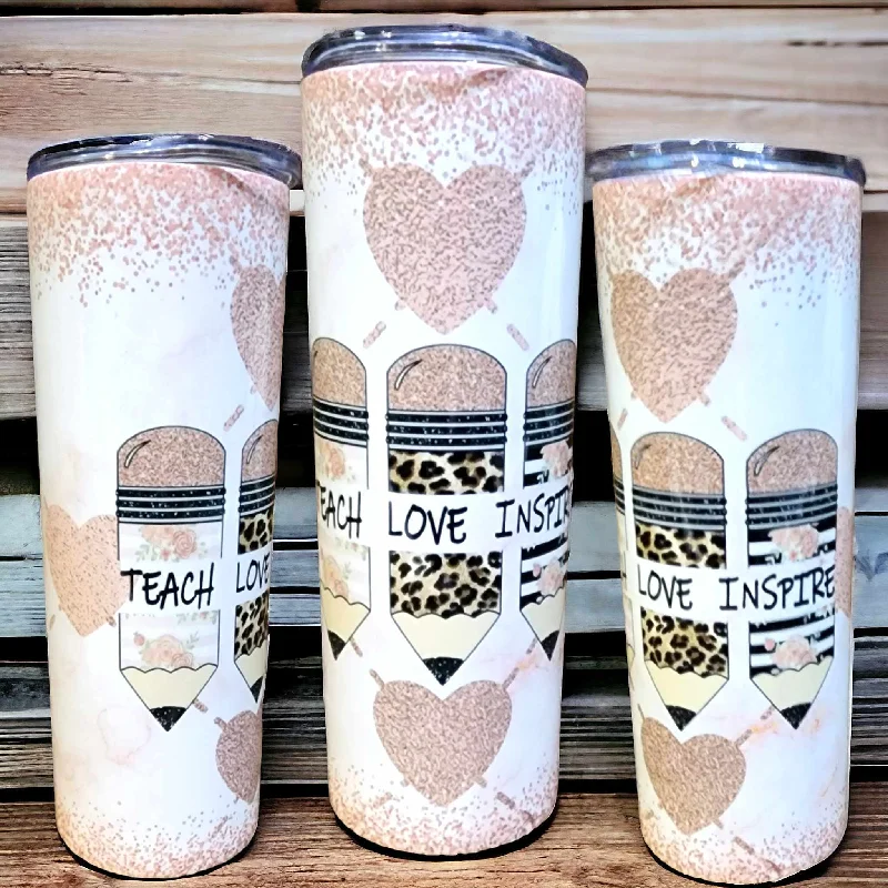 Christmas Fireplace Cozy PREORDER - Teach Love Inspire 20 oz Tumbler