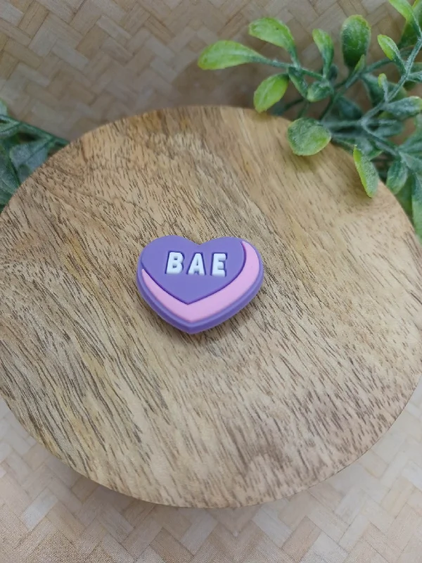 Christmas Sweet Treats Purple "BAE" Shoe Charm Accessory