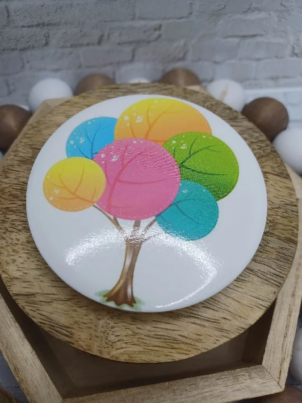 Christmas Special Dinner Rainbow Leaves Tree Mirror