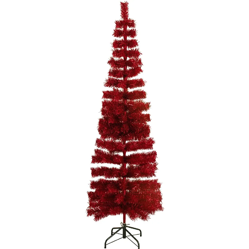 Christmas Holiday Greetings 银色金属丝铅笔树