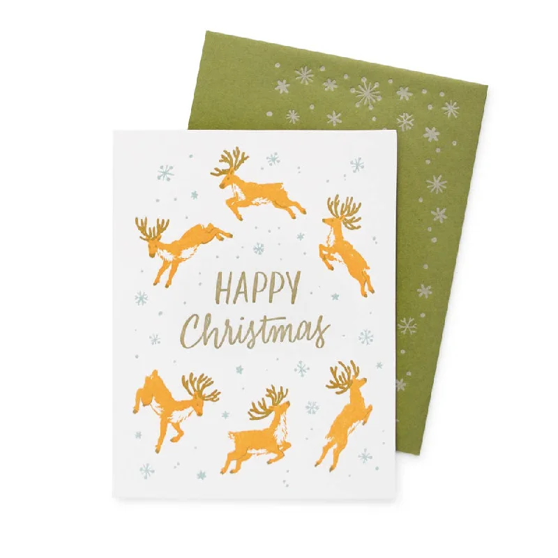 Christmas Warm Glow Reindeer Happy Christmas - Boxed Set
