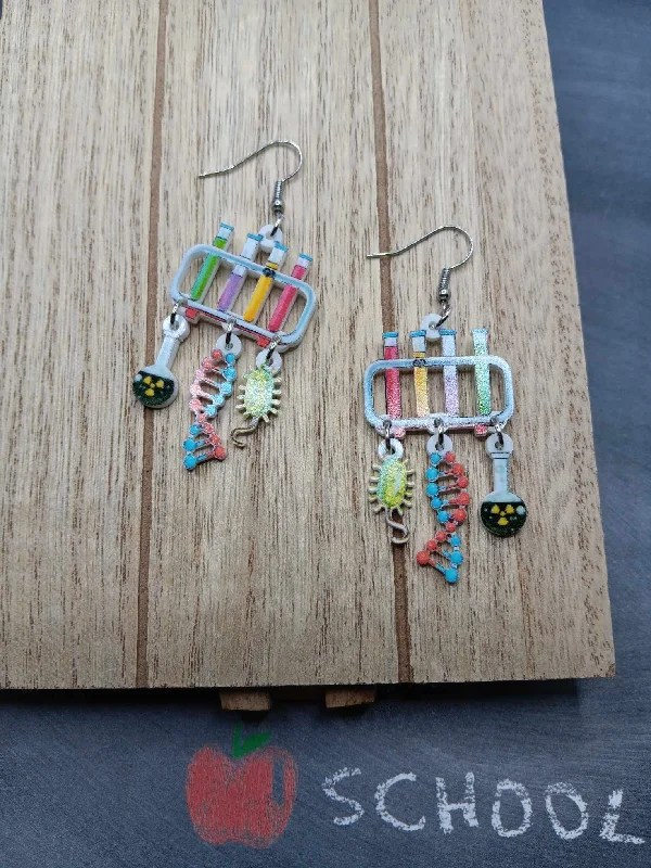 Christmas Star Gazing Science Themed Earrings