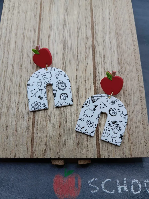 Christmas Classic Holiday Songs Science Themed Teacher Earrings