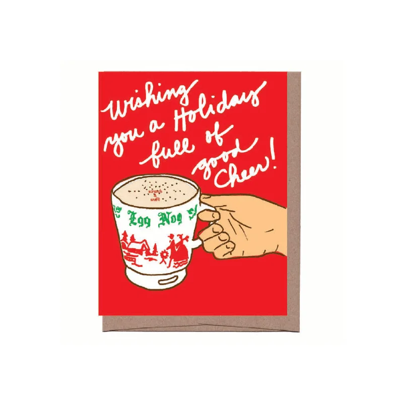 Scratch & Sniff Egg Nog Holiday Card