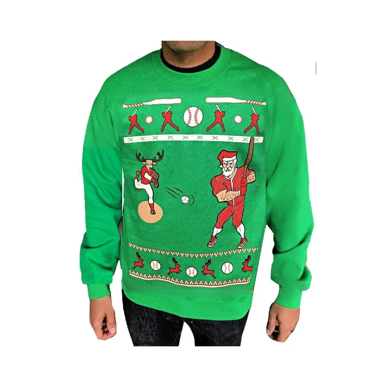 BASEBALL - SLUGGER SANTA - Green