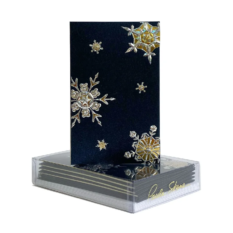 Snowflake Medley Mini Note Cards, Set of 8