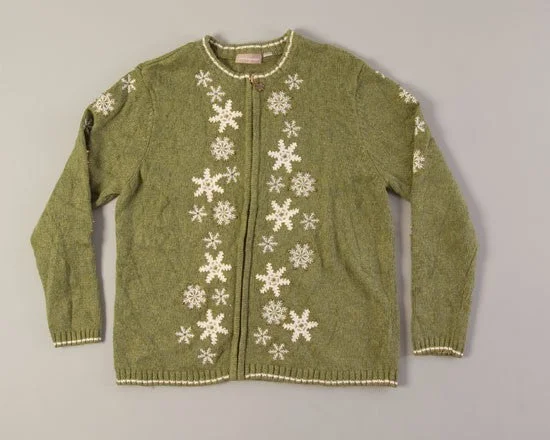 Snowflakes Gently Falling-Medium Christmas Sweater
