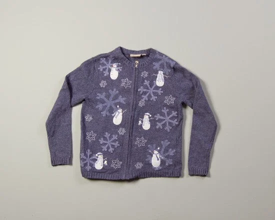 Snowmen and Snowflakes-Small Christmas Sweater