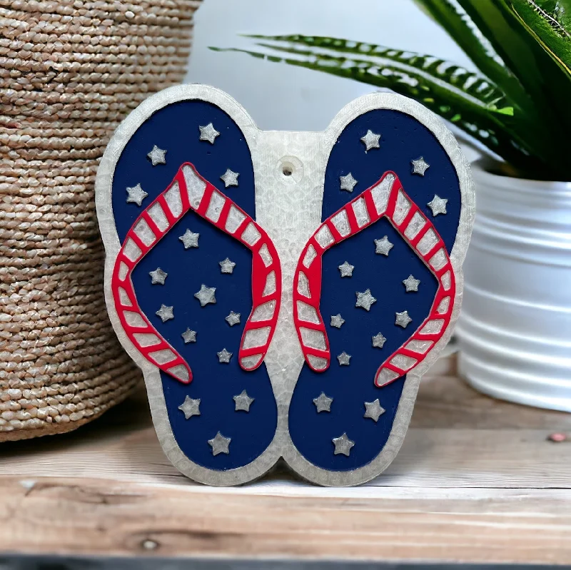 Christmas Cozy Weather Star Spangled Flip Flop Freshies