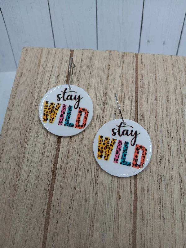 Christmas Beautiful Pine Trees Stay Wild Earrings