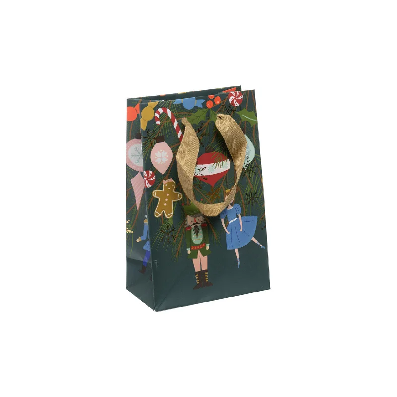 Christmas Magical Experience Sugar Plum Gift Bag - Grey Extra Small