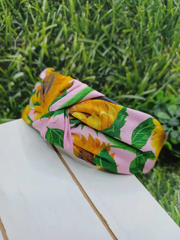 Christmas Sweet Treats Sunflower Headband - Pink