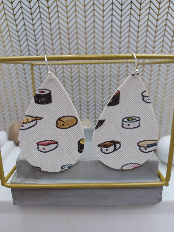 Christmas Festive Wrapping Sushi Earrings
