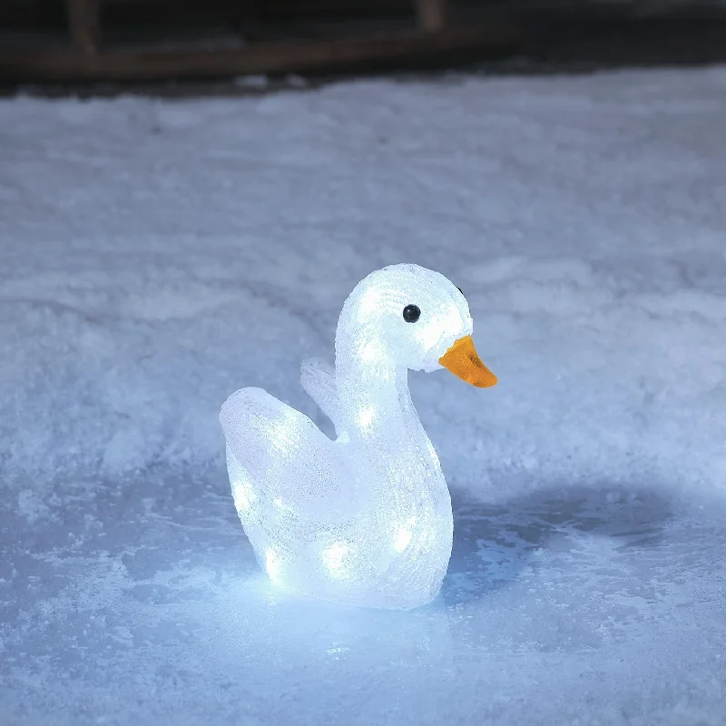 Christmas Cozy Decor 18.5cm Susie the Baby Swan LED 3D Acrylic Figure