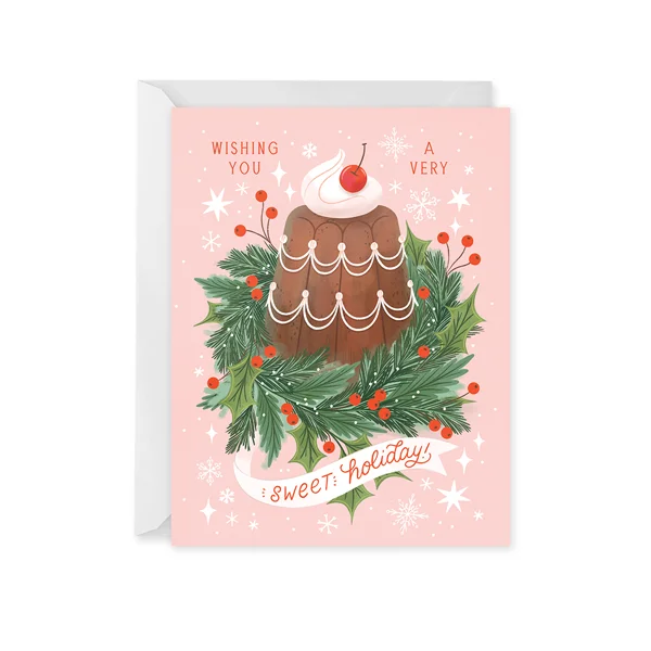 Sweet Fruitcake Holiday Card