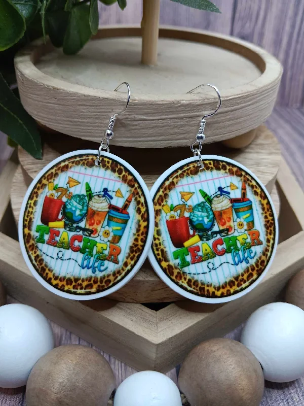 Christmas Cozy Sweaters Teacher Life Earrings