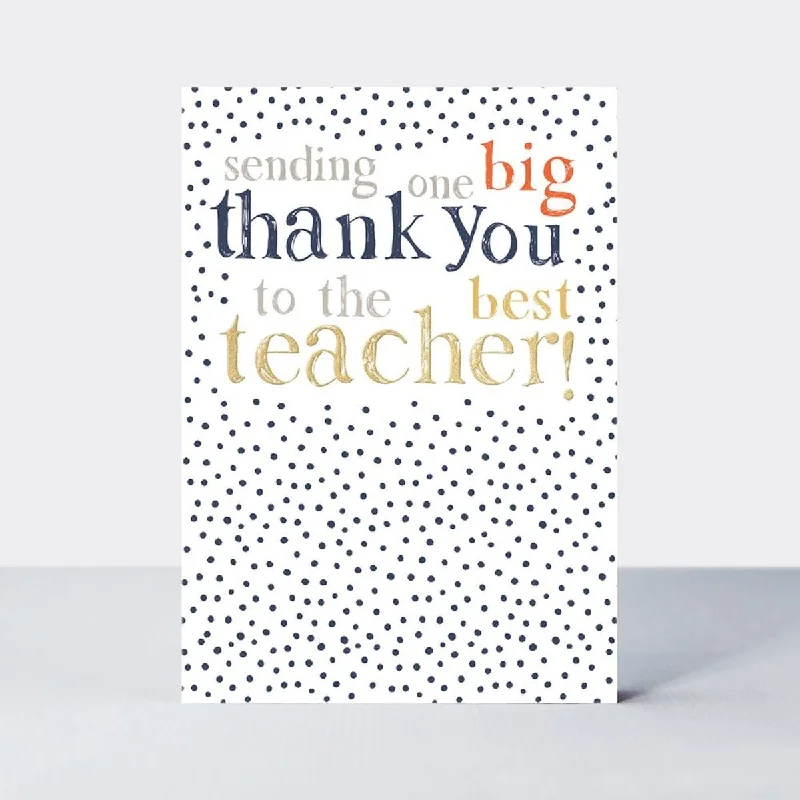 Thank You Teacher Card With Envelope