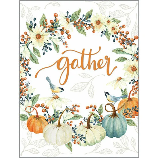 Thanksgiving card 3 pack - Gather Wreath