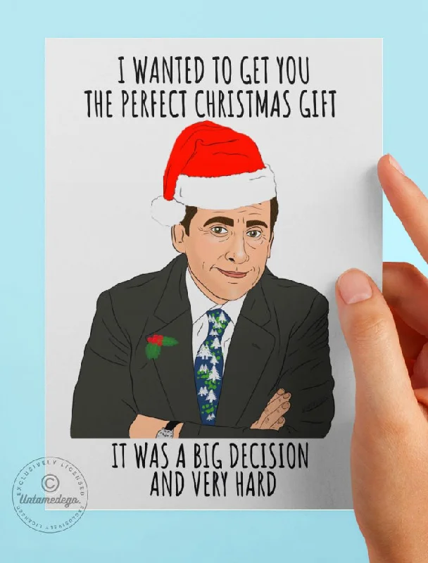 Christmas Homemade Crafts That's What She Said Christmas Card- Michael Scott Greeting Card