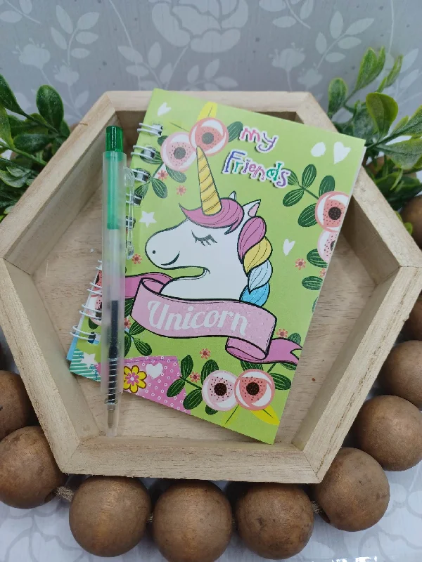 Christmas Mistletoe Magic Unicorn Notebook & Pen Set