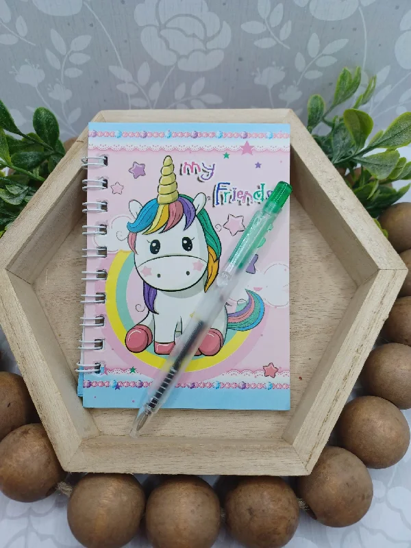 Christmas Baking Fun Unicorn Notebook & Pen Set