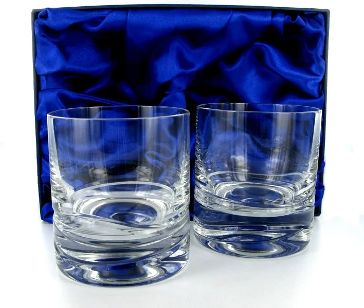Christmas Family Gathering Verona Whiskey Tumbler Pair with Presentation Box & Free Engraving