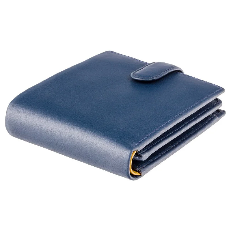 Visconti Parma PM102 Blue'n'Mustard Soft Leather Wallet