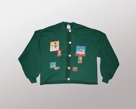 We Love Snowmen! (Sweatshirt)-Large Christmas Sweater