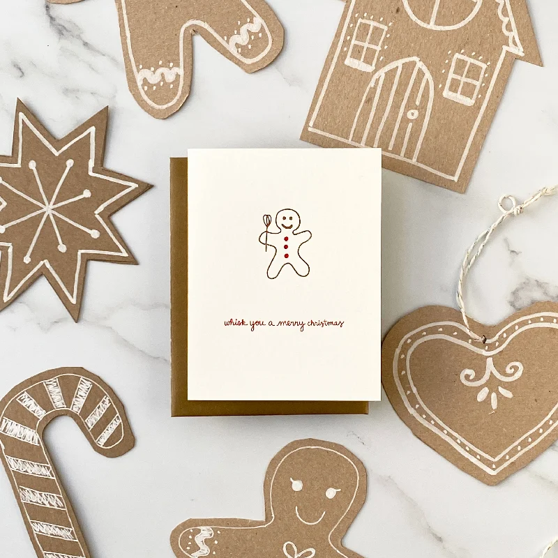 Christmas Gifting Joy Whisk You a Merry Christmas Holiday Cards