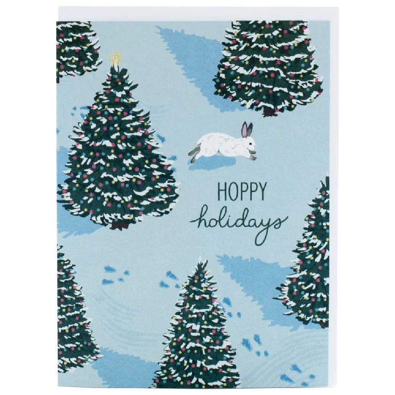 Christmas Pine Tree Farm Winter Hop Holiday Card