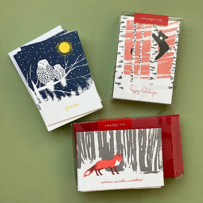 Christmas Nostalgic Moments Winter in the Forest Boxed Holiday Card Bundle