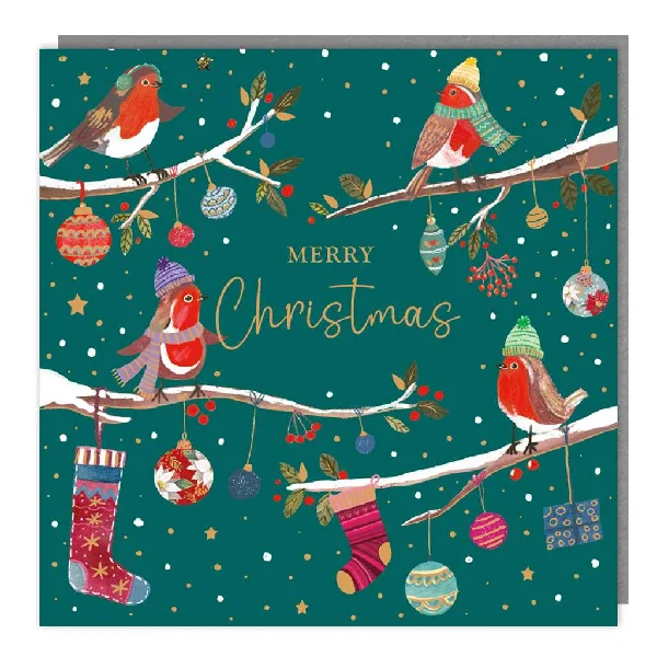 Winter Robins Holiday Card Pack | Set of 5