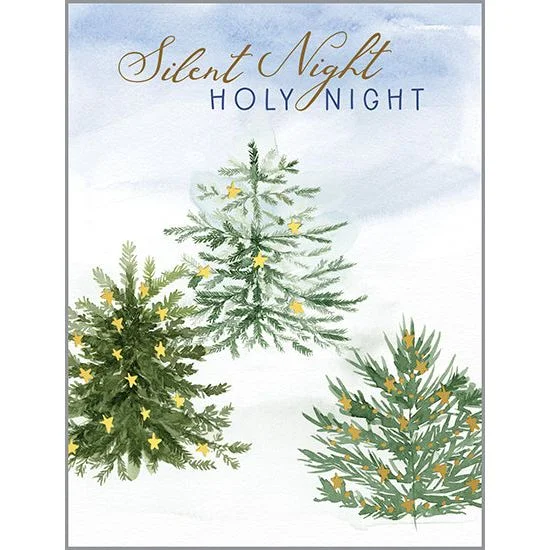 {with scripture} Christmas card - 3 Pine Trees