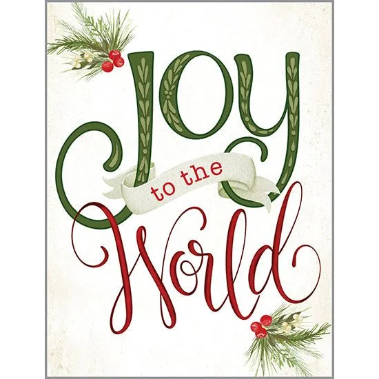 {with scripture} Christmas card - Joy to the World