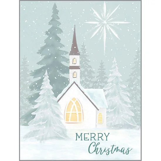 {with scripture} Christmas card - Winter Church