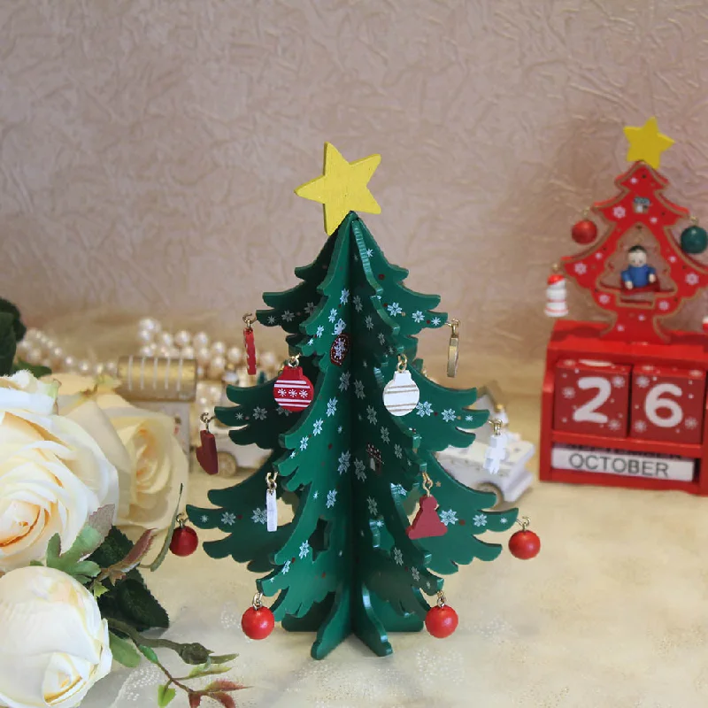 Christmas Holiday Baking Wooden Merry Christmas Tree