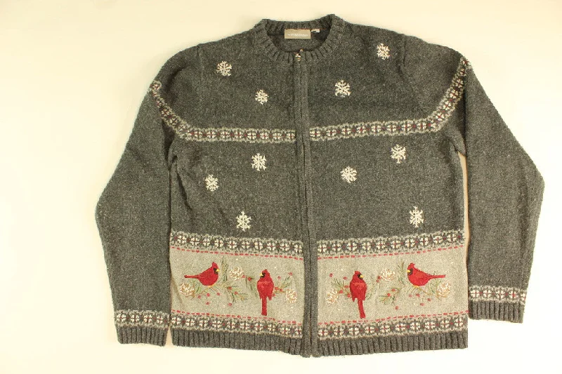 Christmas Cozy Weather Woodland Winter- Medium Christmas Sweater