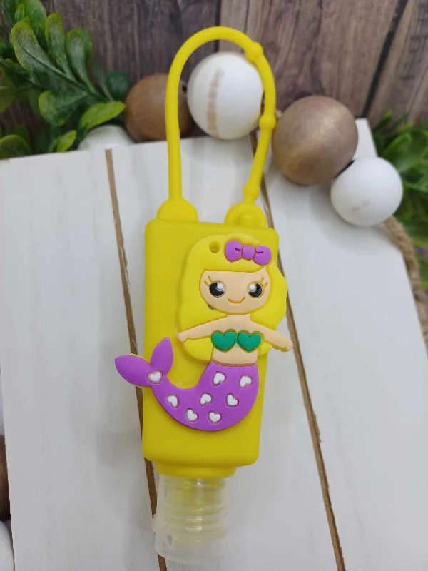 Christmas Winter Forest Yellow Mermaid Hand Sanitizer