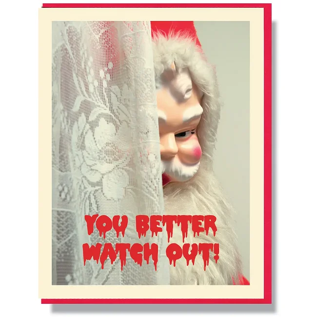 Christmas Magical Scenery You Better Watch Out Christmas Card