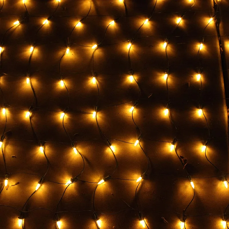 Christmas Gift Exchange Ideas 100 LED Christmas Net Lights, Warm White