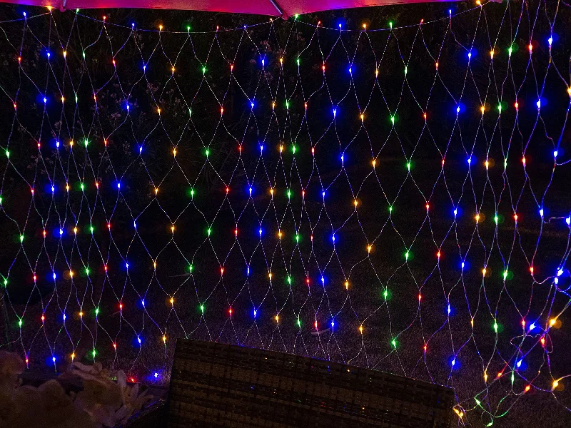 Christmas Traditional Feast 100 LED Christmas Net Lights Multicolor