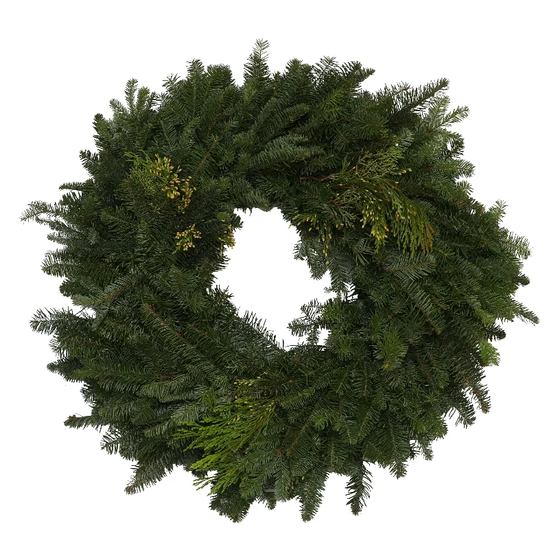 Premium Blue Noble Wreath 22"